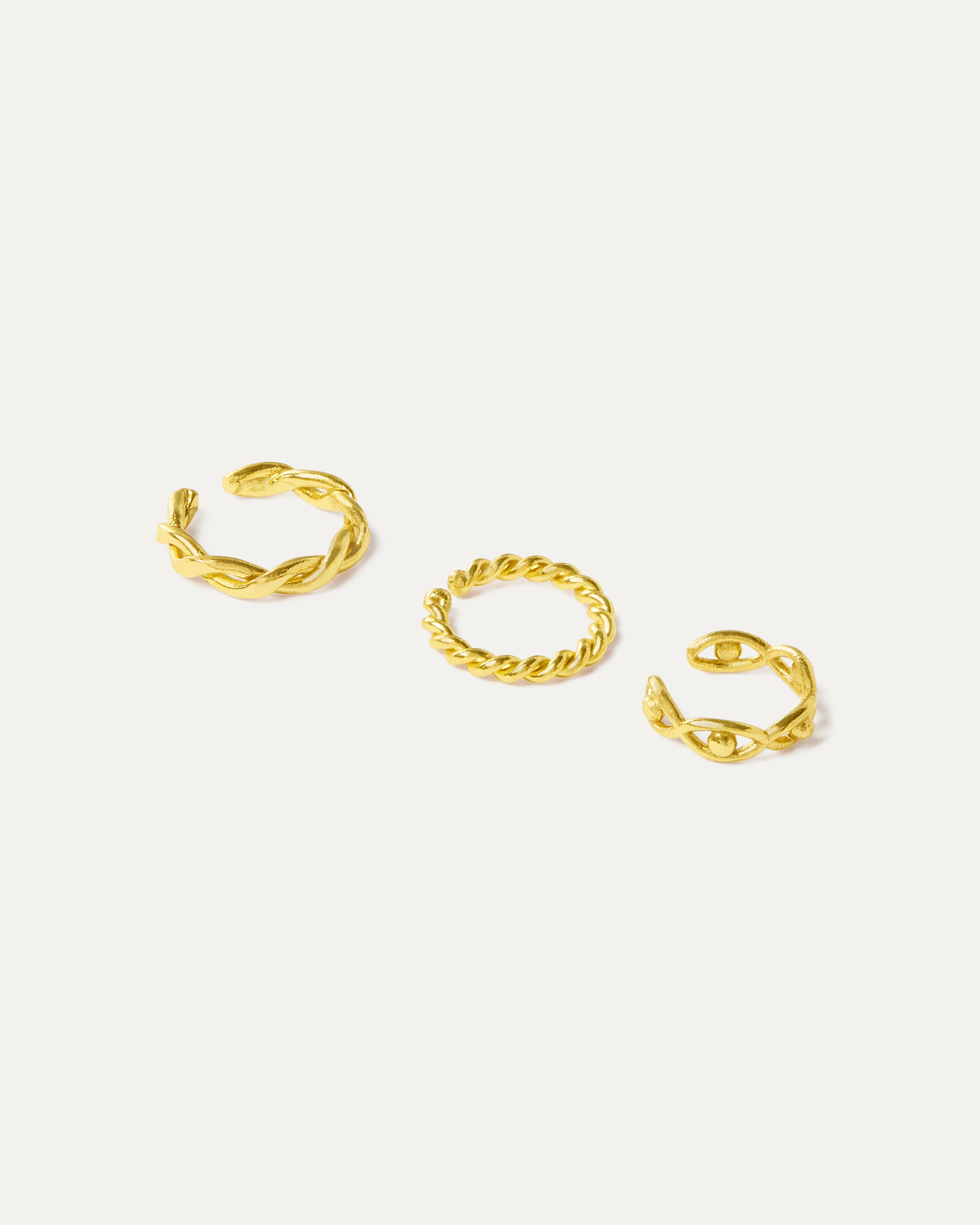 Oko Gold Ear Cuffs Set | Sustainable Jewellery by Ottoman Hands