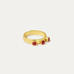 Paloma Red Agate Stacking Ring | Sustainable Jewellery by Ottoman Hands