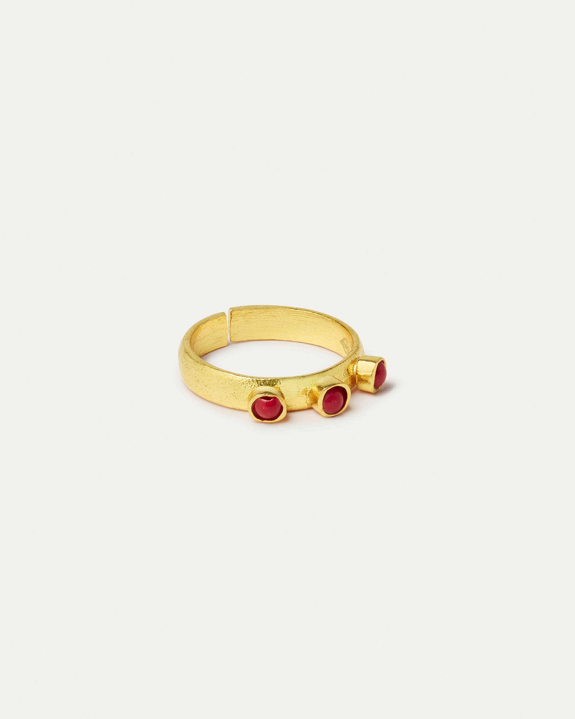 Paloma Red Agate Stacking Ring | Sustainable Jewellery by Ottoman Hands