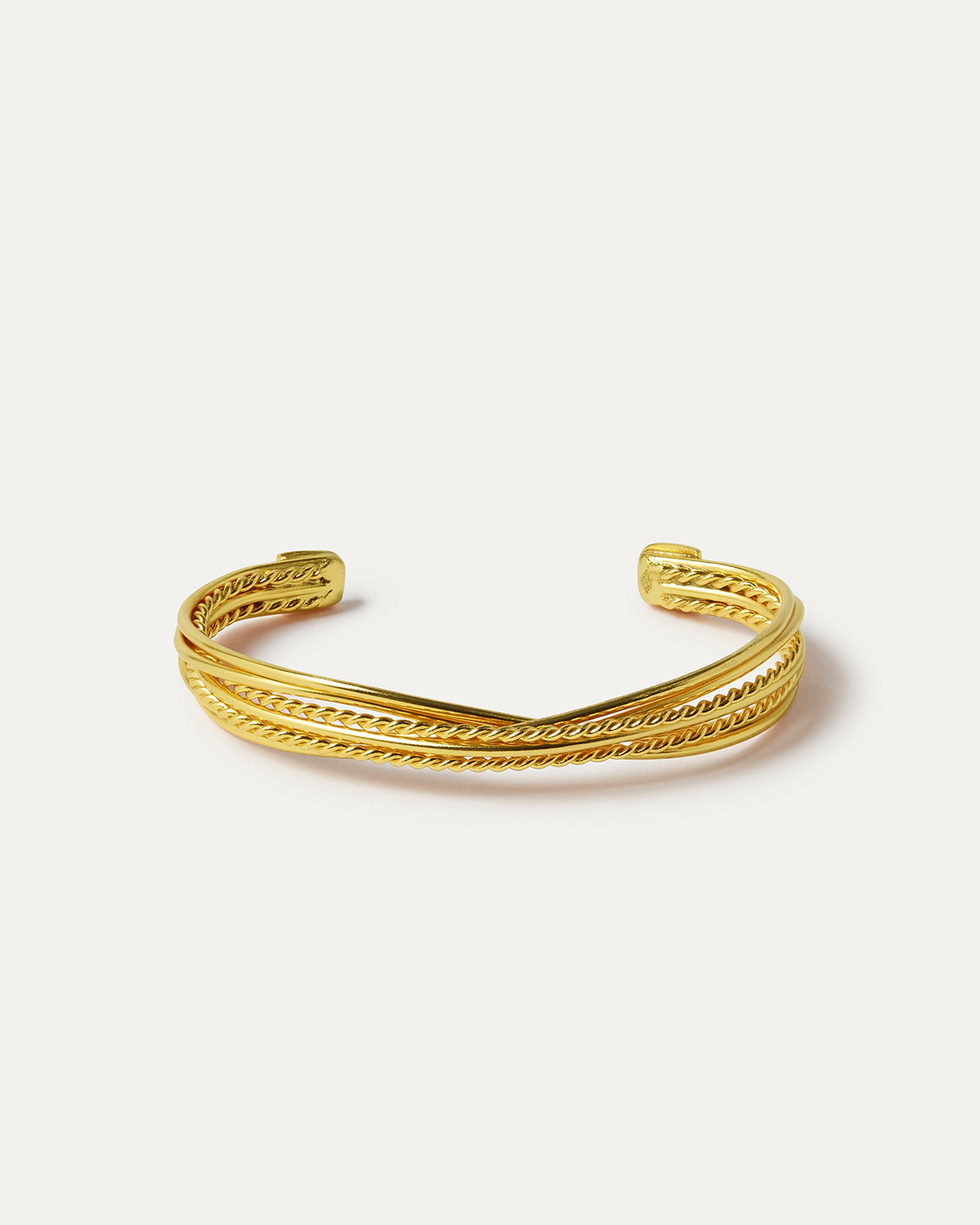 Rita Gold Textured Bangle Bracelet | Sustainable Jewellery by Ottoman Hands