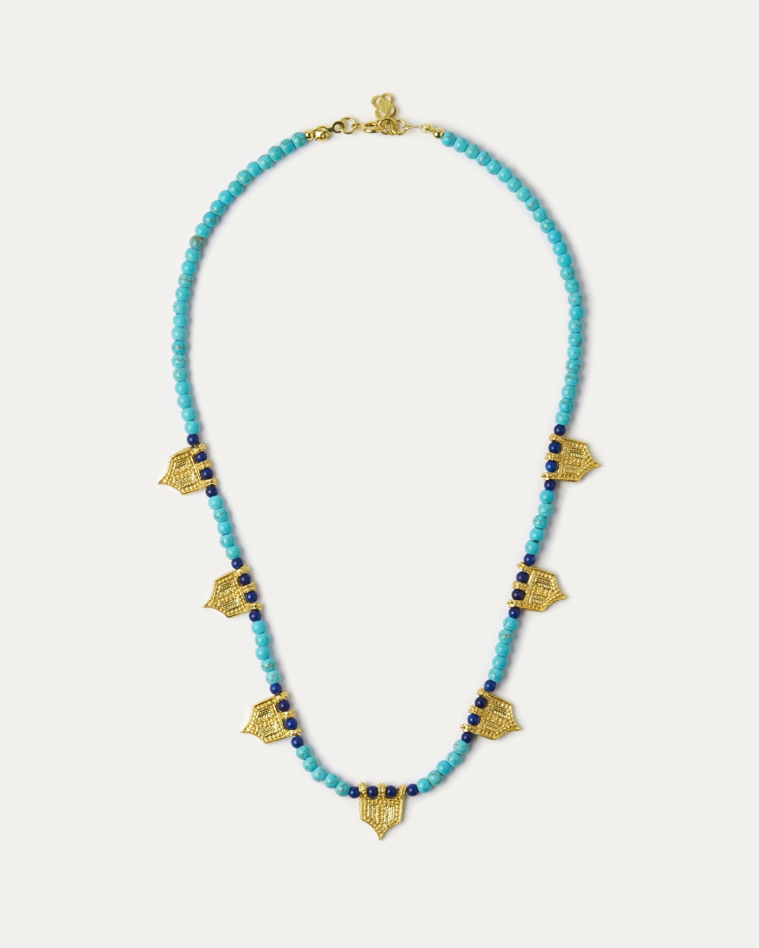 Riva Turquoise and Lapis Beaded Necklace | Sustainable Jewellery by Ottoman Hands