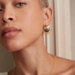 Sunrise Labradorite Stud Earrings | Sustainable Jewellery by Ottoman Hands