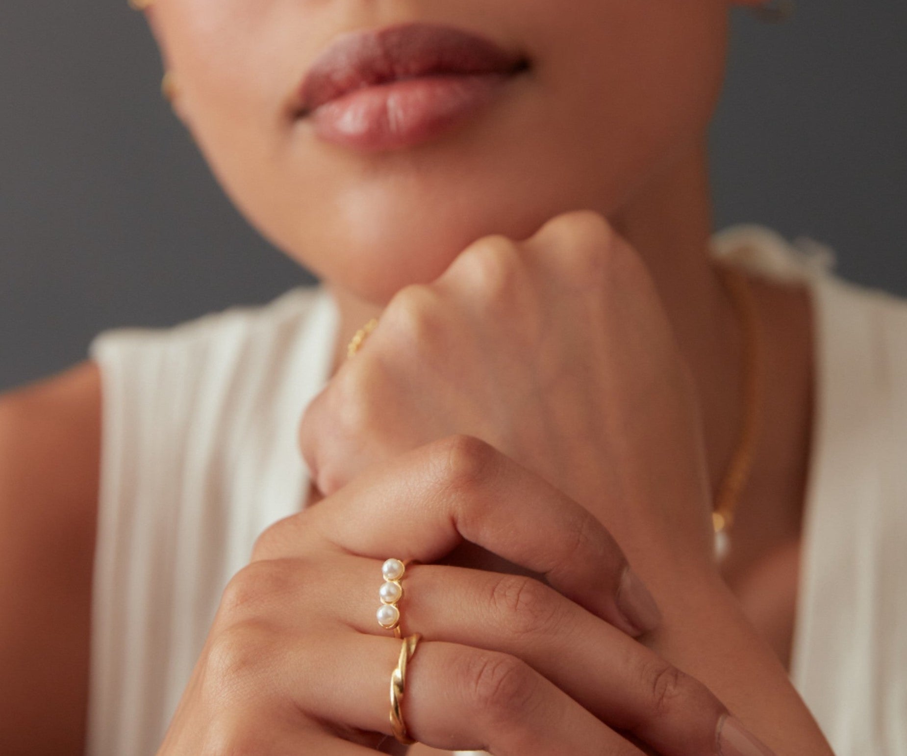 Sabina Gold Stacking Ring | Sustainable Jewellery by Ottoman Hands