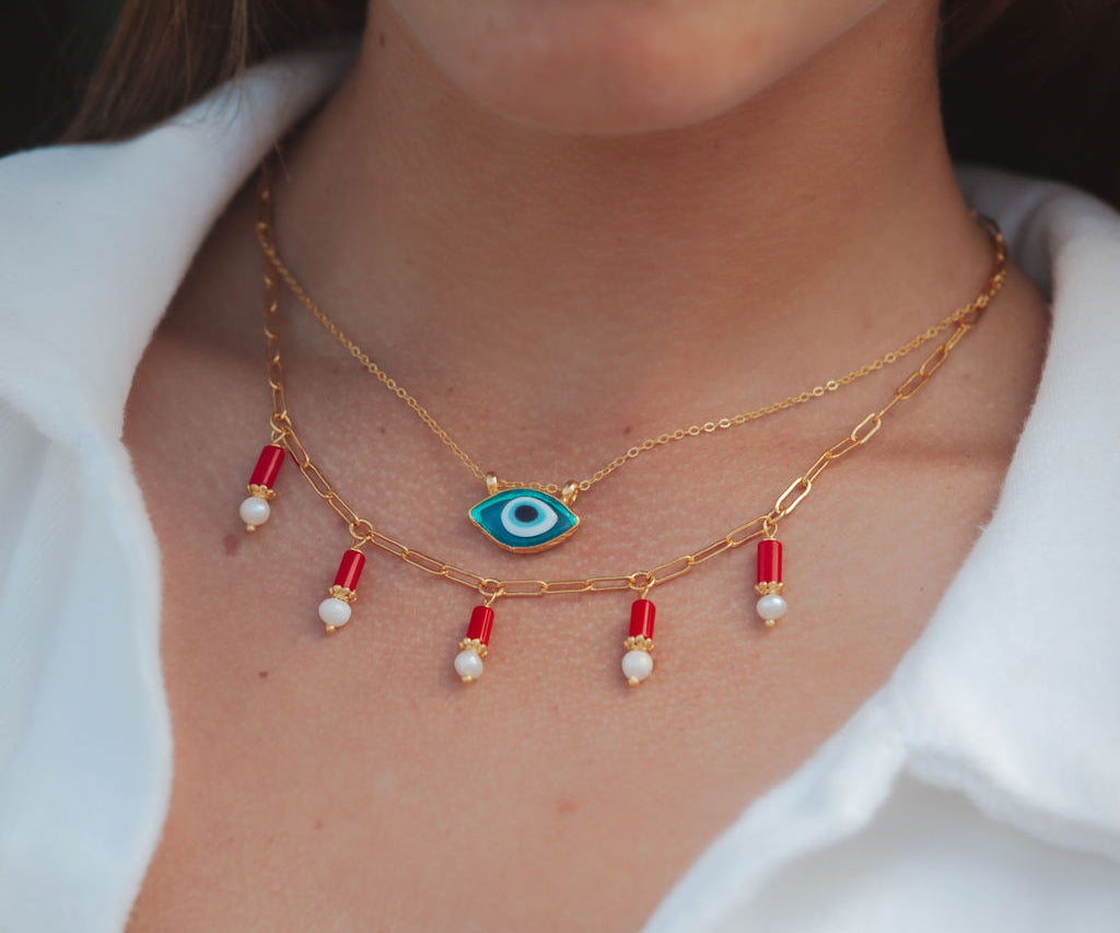 Scarlett Pearl Chain Necklace | Sustainable Jewellery by Ottoman Hands