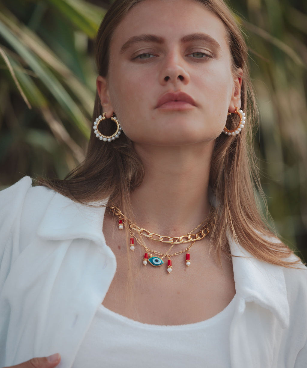 Scarlett Pearl Chain Necklace | Sustainable Jewellery by Ottoman Hands