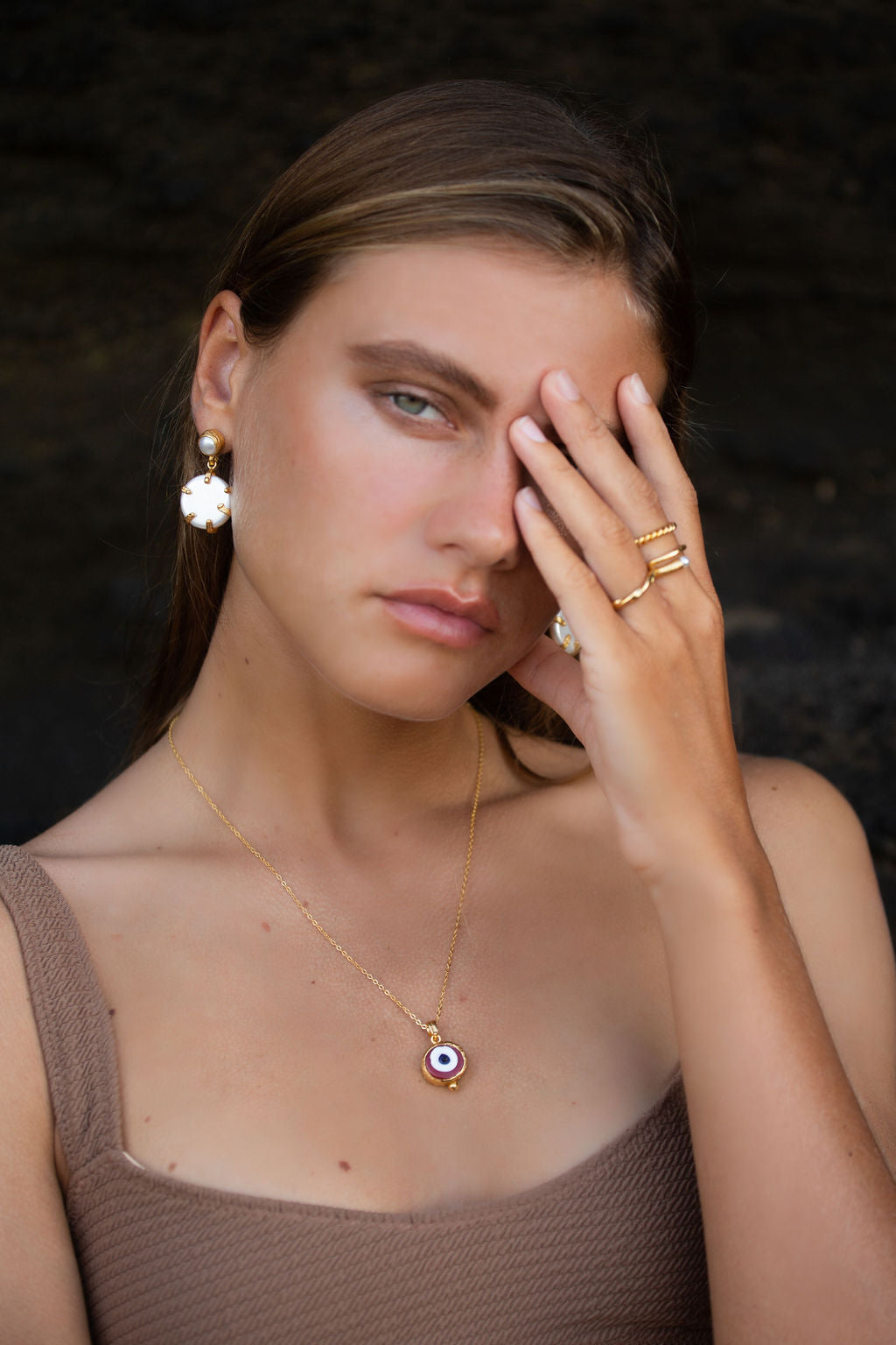 Sia Pearl Drop Stud Earrings | Sustainable Jewellery by Ottoman Hands