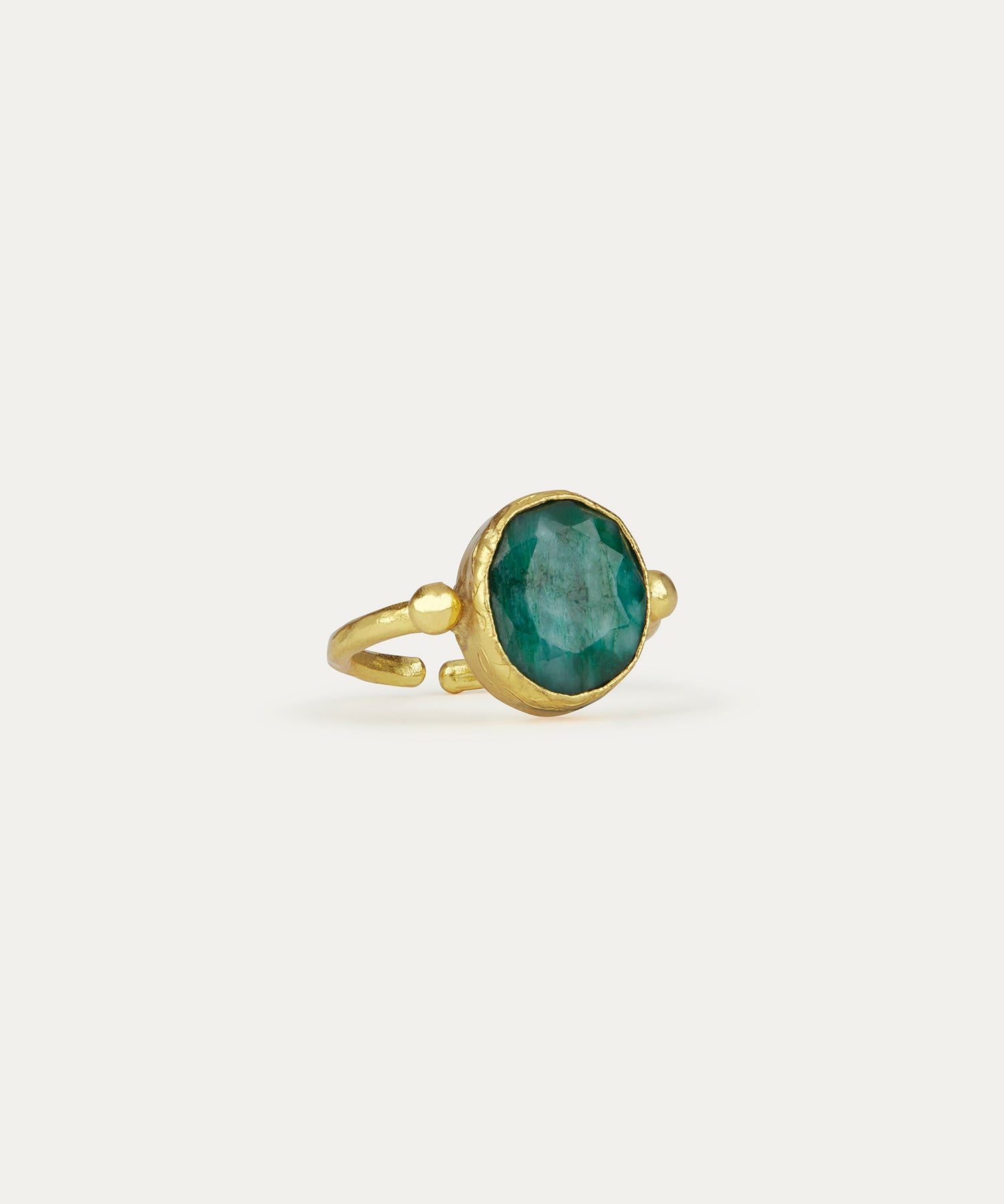 Siena Emerald Cocktail Ring | Sustainable Jewellery by Ottoman Hands