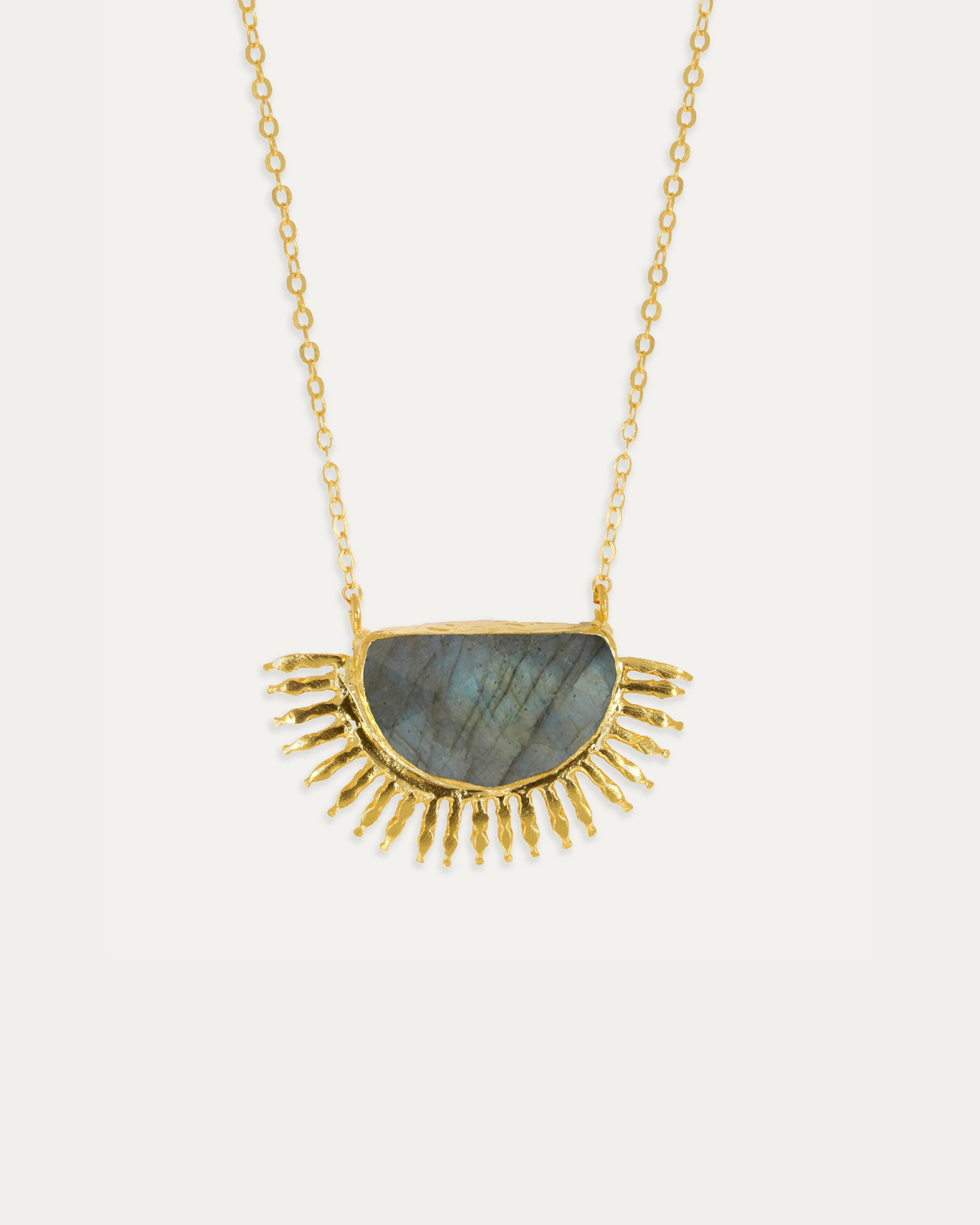 Sunrise Labradorite Pendant Necklace | Sustainable Jewellery by Ottoman Hands