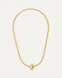 Thea Snake Chain Necklace with T-Bar | Sustainable Jewellery by Ottoman Hands