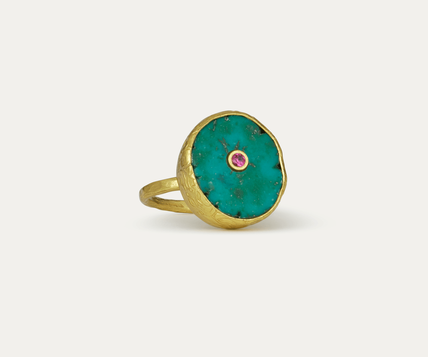 Amalfi Turquoise Cocktail Ring | Sustainable Jewellery by Ottoman Hands