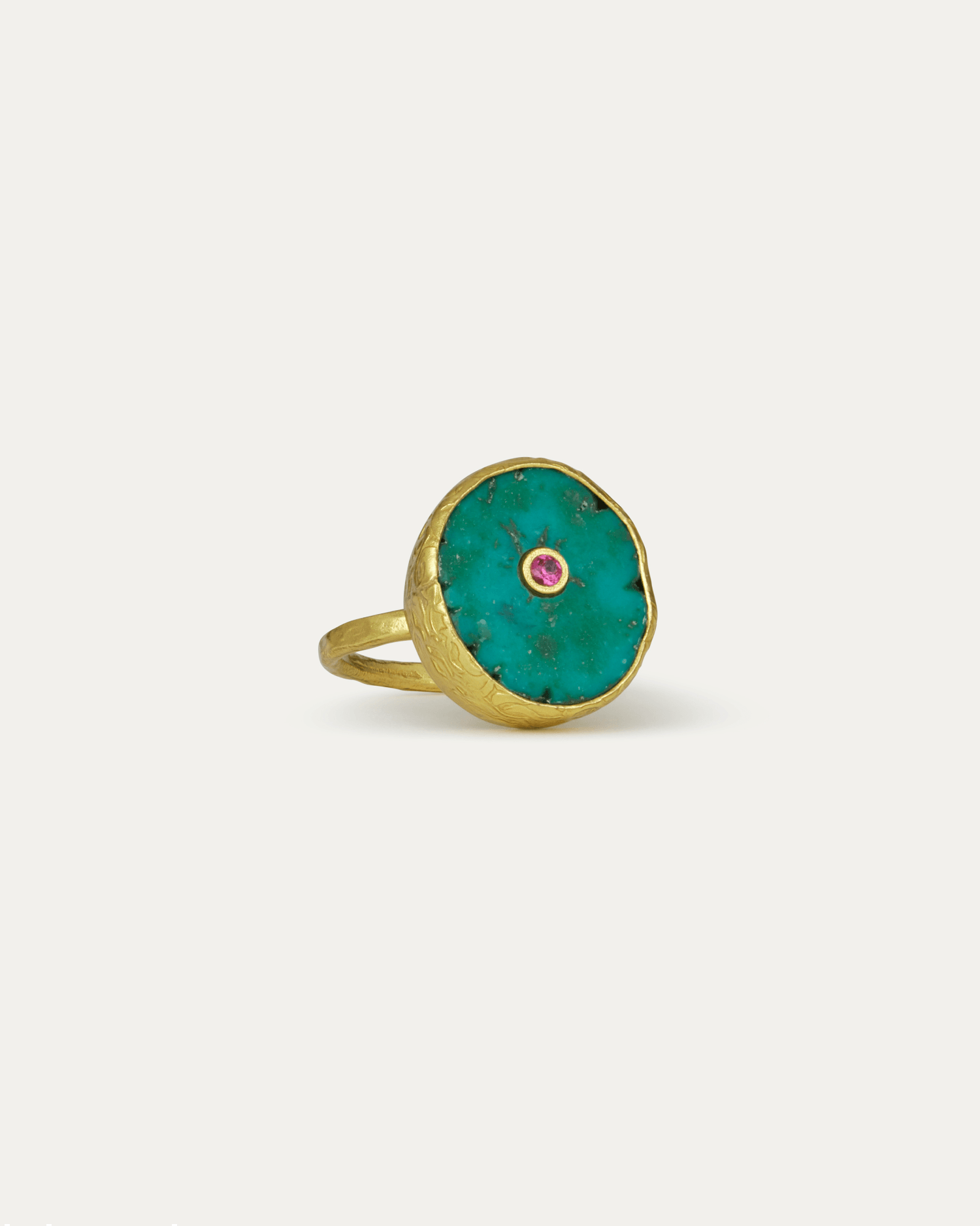 Amalfi Turquoise Cocktail Ring | Sustainable Jewellery by Ottoman Hands
