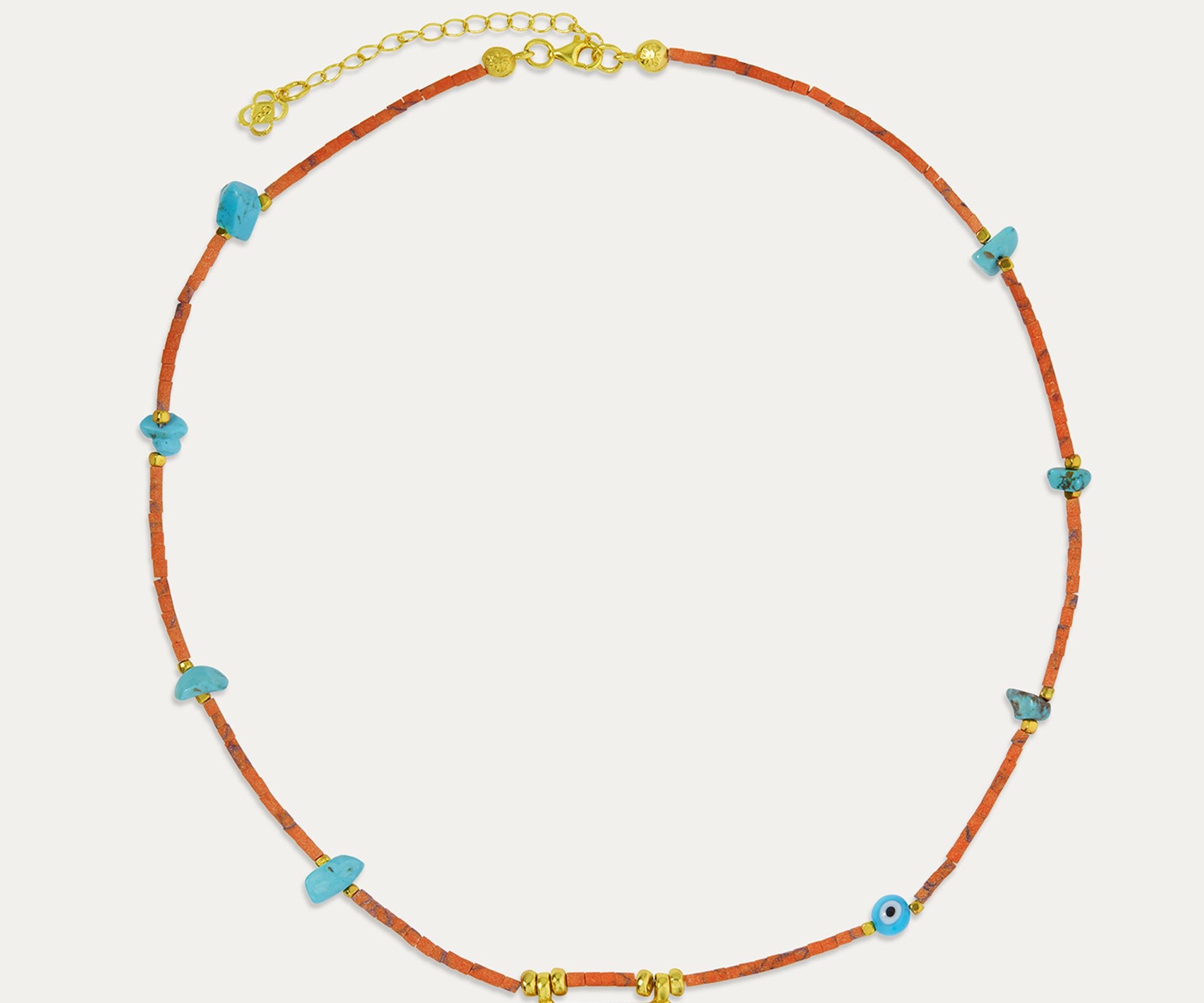 Arden Evil Eye Beaded Necklace | Sustainable Jewellery by Ottoman Hands
