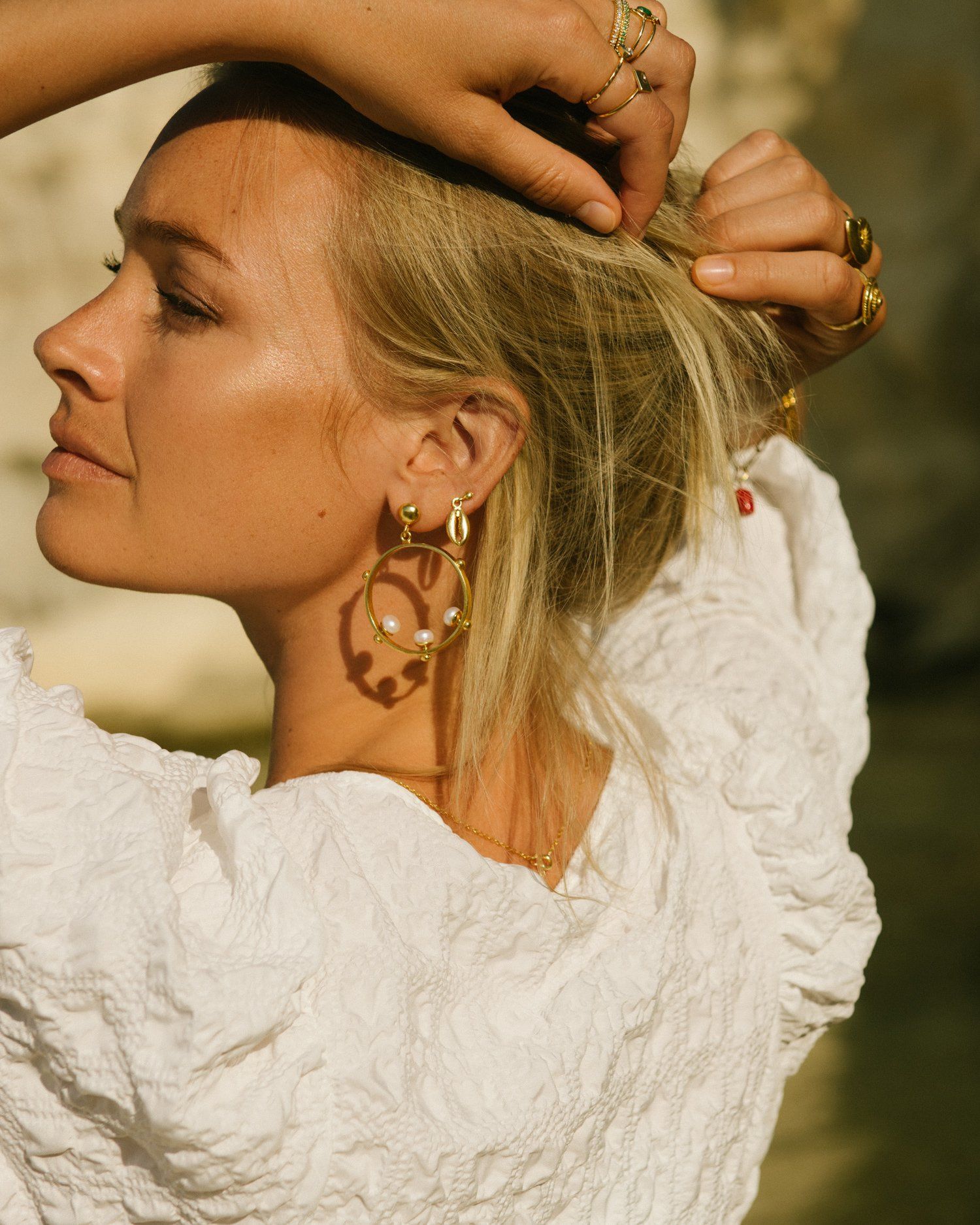 ottoman hands earrings