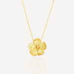 Buttercup Gold Flower Pendant Necklace | Sustainable Jewellery by Ottoman Hands
