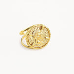 Cezar Gold Coin Double Band Cocktail Ring | Sustainable Jewellery by Ottoman Hands