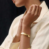 Evenness Hammered Cuff Bracelet | Sustainable Jewellery by Ottoman Hands