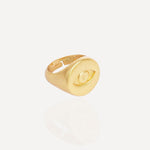 Evil Eye Gold Signet Ring | Sustainable Jewellery by Ottoman Hands