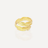 Gold Feather Ring | Sustainable Jewellery by Ottoman Hands