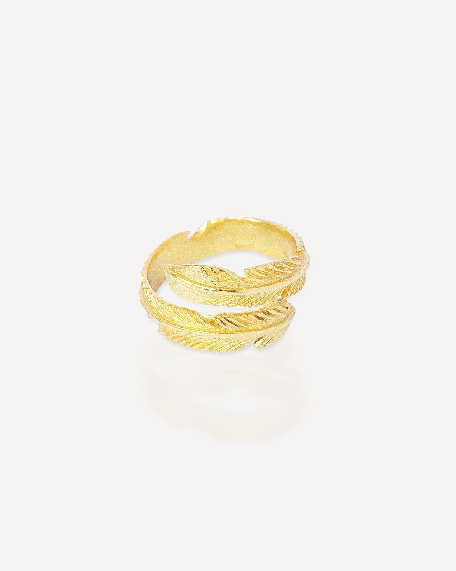 Gold Feather Ring | Sustainable Jewellery by Ottoman Hands
