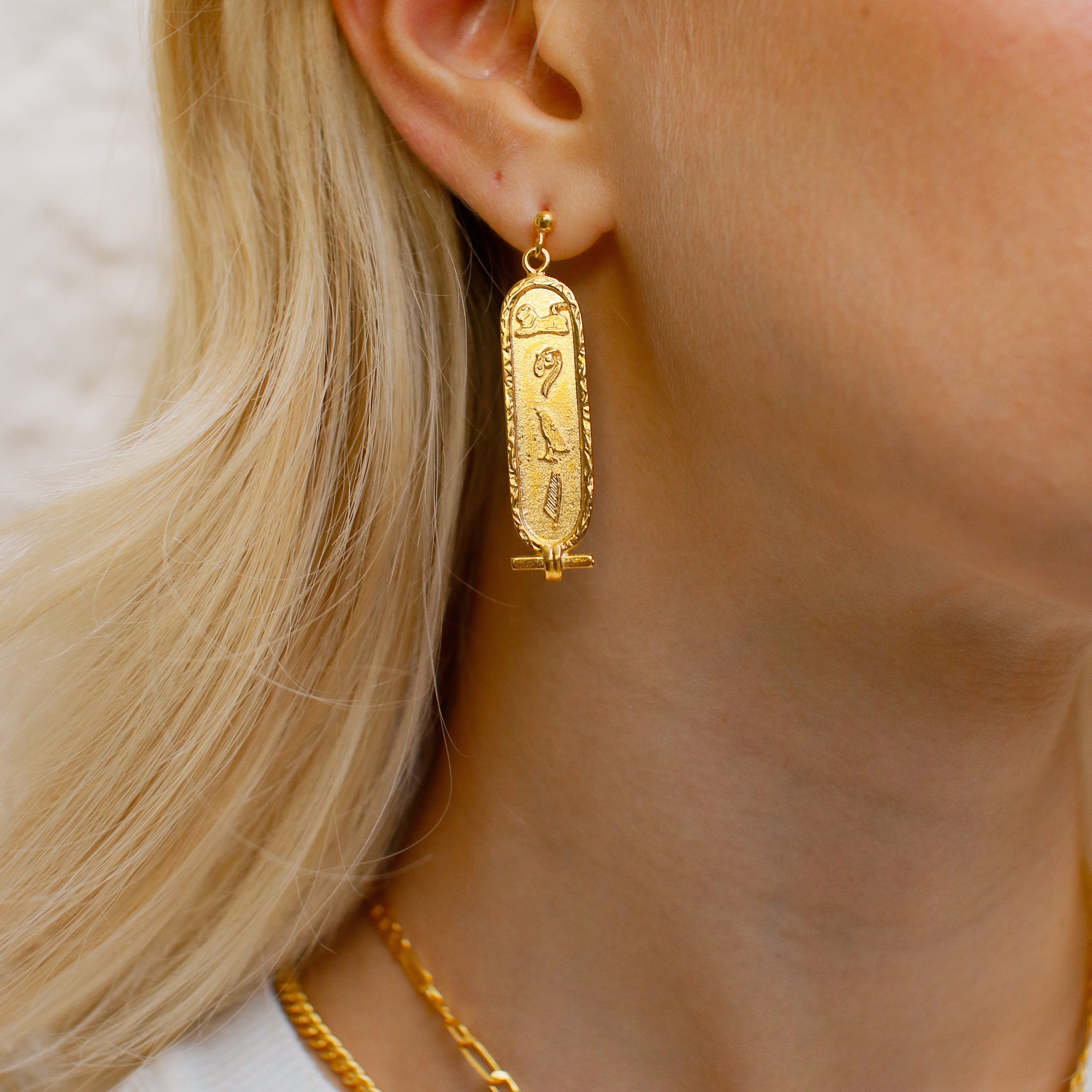 Love Gold Drop Earrings | Sustainable Jewellery by Ottoman Hands