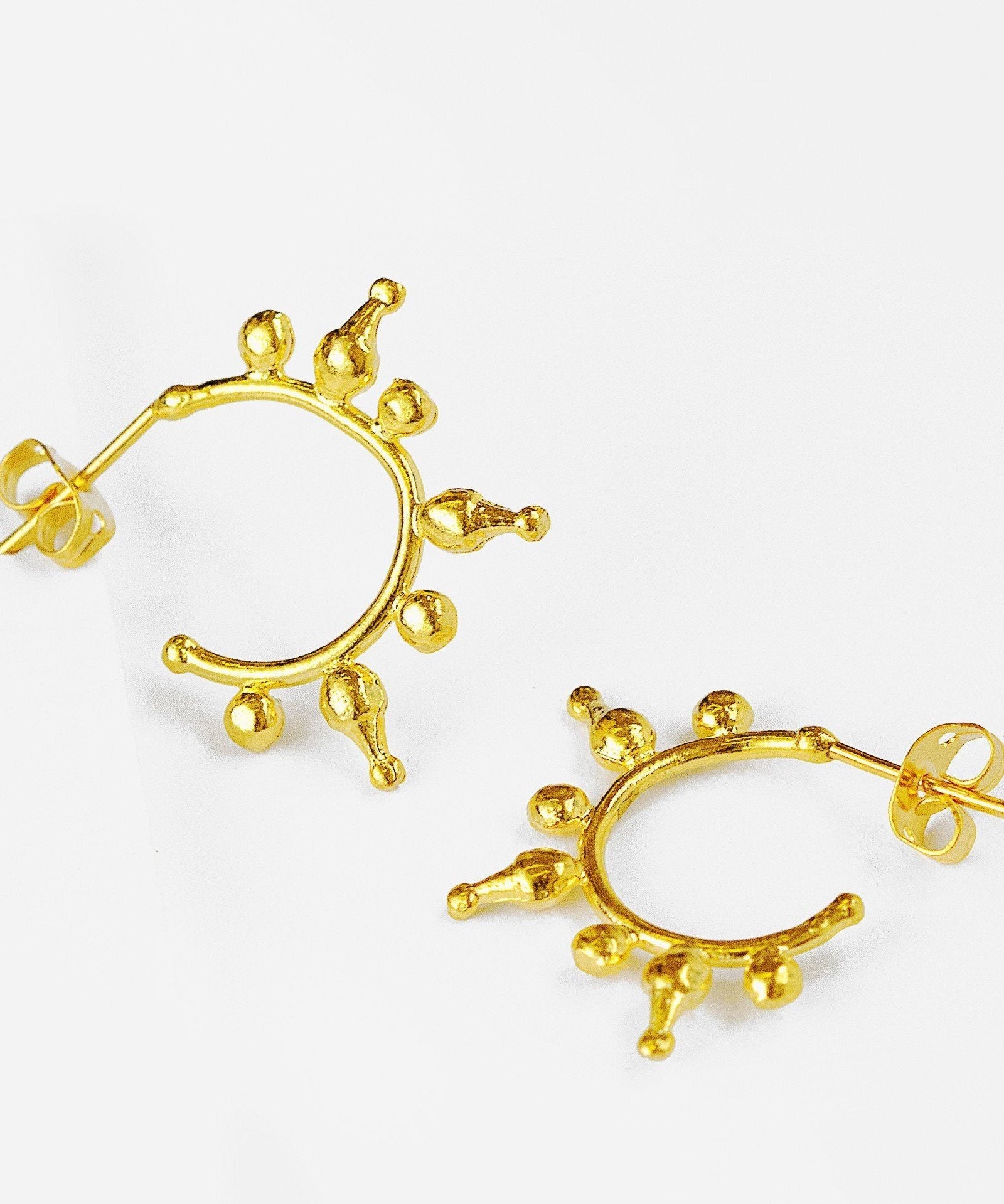 Jale Gold Hoop Earrings | Sustainable Jewellery by Ottoman Hands