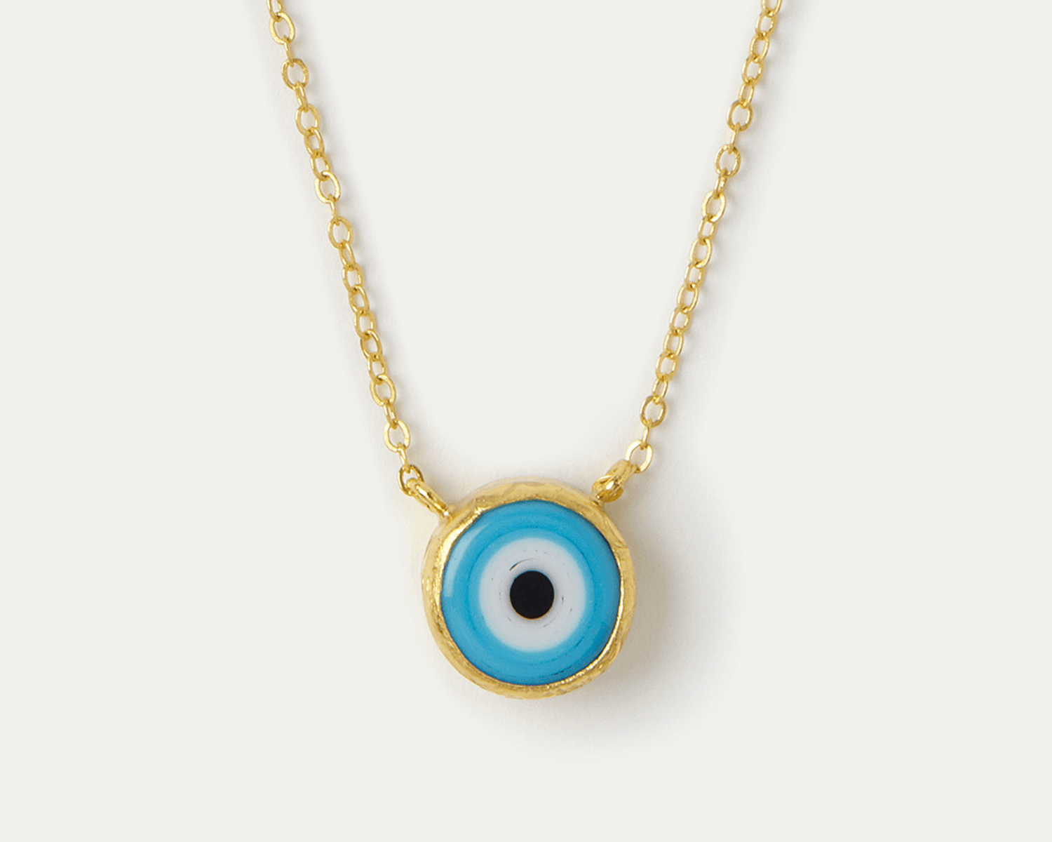 Nazar Blue Evil Eye Necklace Sustainable Jewellery by Ottoman Hands