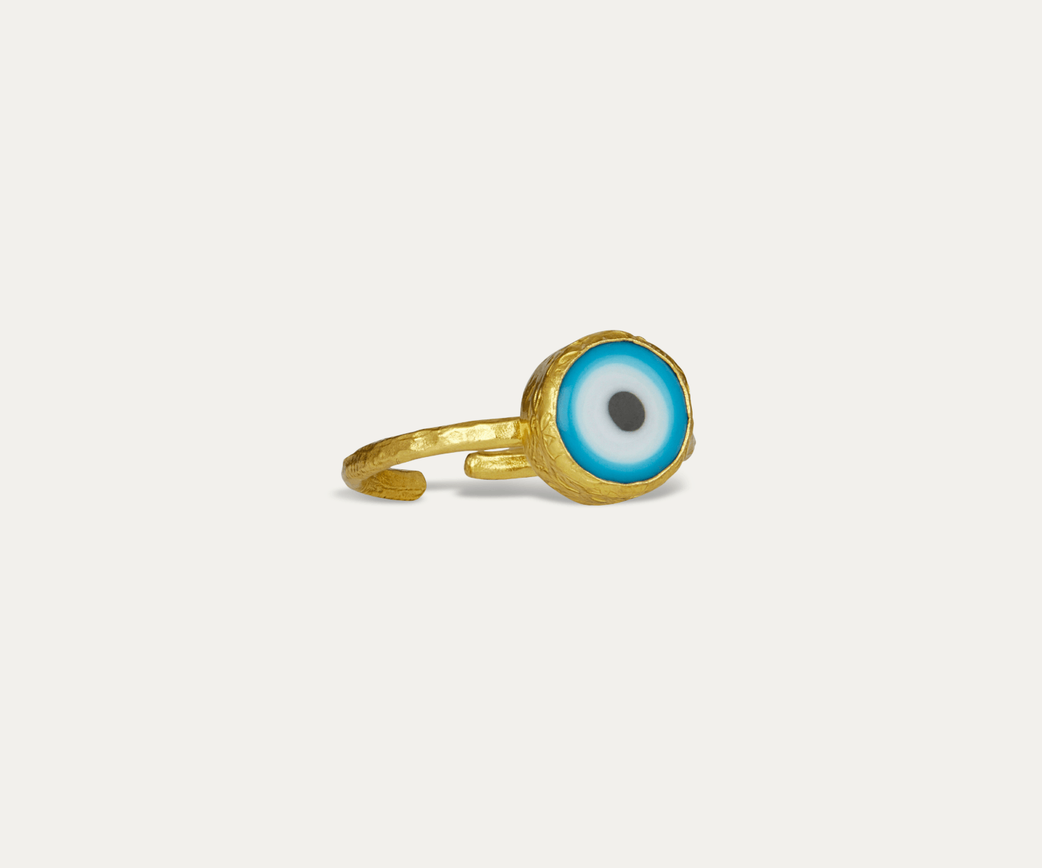 Nazar Blue Evil Eye Stacking Ring | Sustainable Jewellery by Ottoman Hands