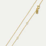 Occhio Eye Necklace with Green Crystal | Sustainable Jewellery by Ottoman Hands