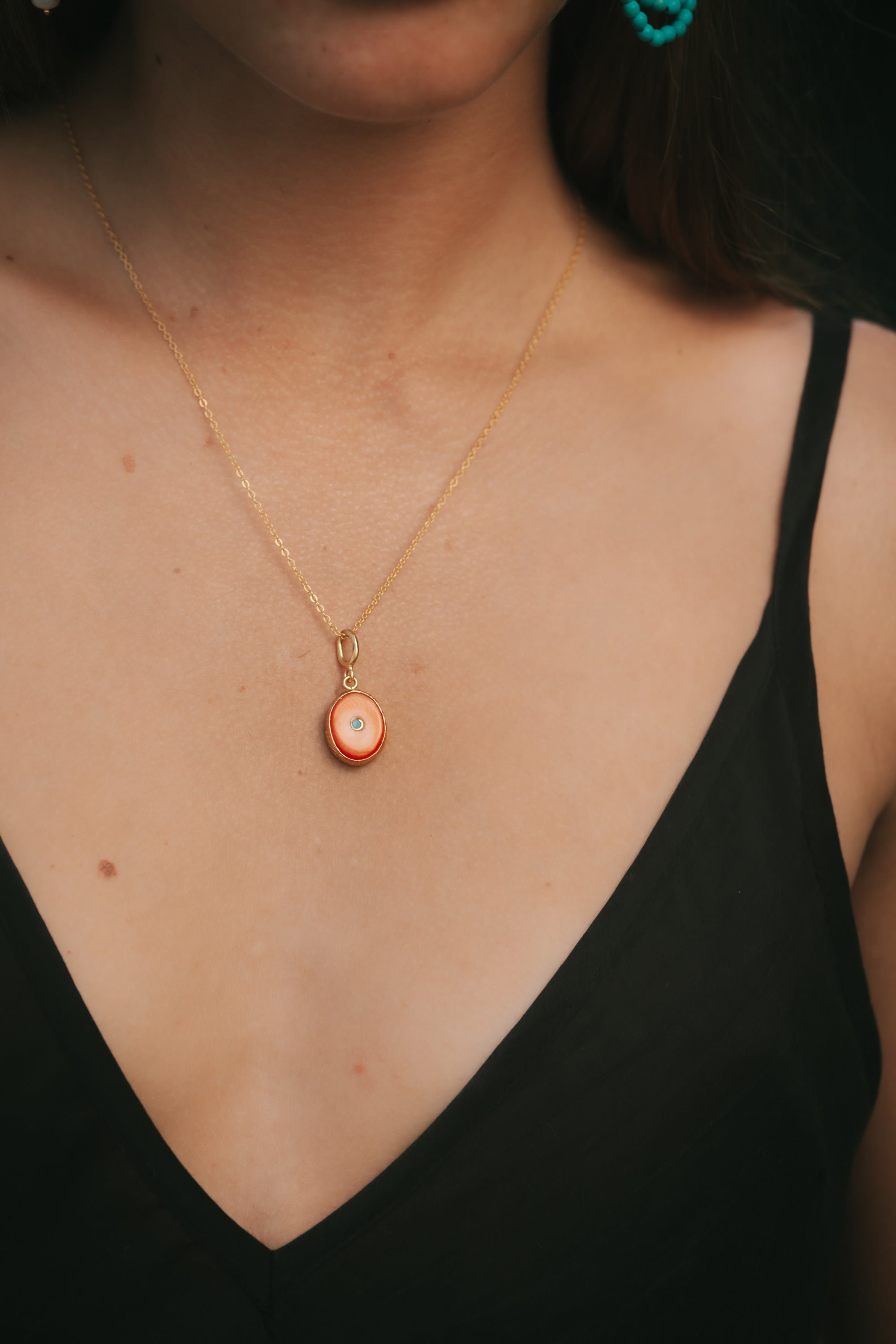 Amalfi Orange Pendant Necklace | Sustainable Jewellery by Ottoman Hands