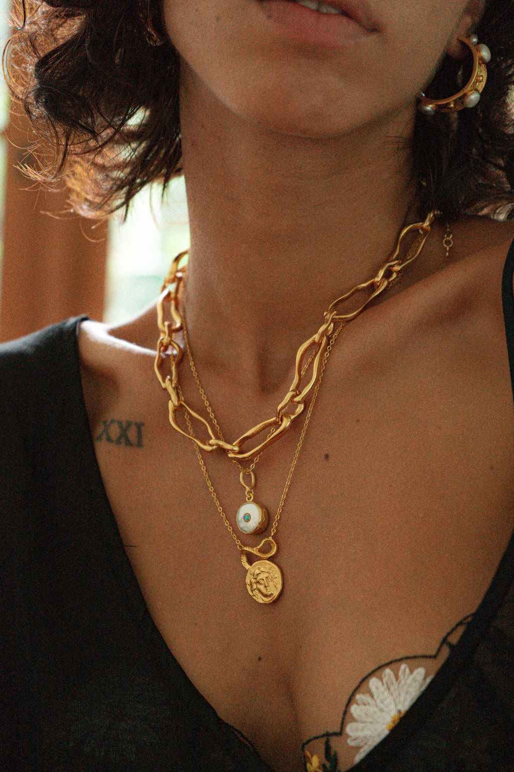 Gorgon Medusa Pendant Necklace | Sustainable Jewellery by Ottoman Hands