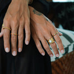 Della Pearl Band Ring | Sustainable Jewellery by Ottoman Hands