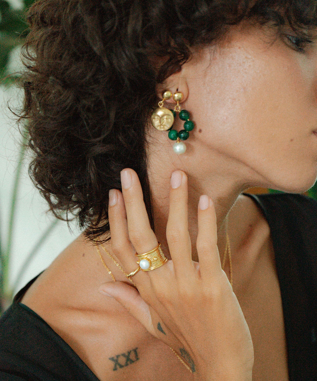 Della Pearl Band Ring | Sustainable Jewellery by Ottoman Hands