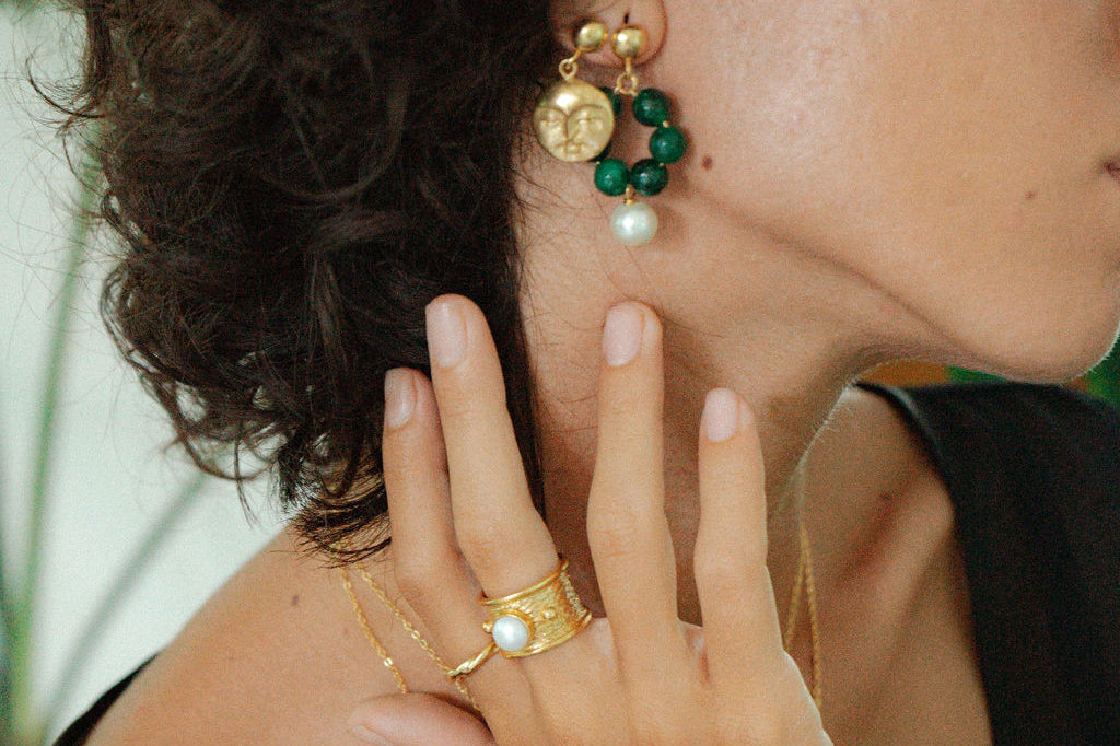 Della Pearl Band Ring | Sustainable Jewellery by Ottoman Hands