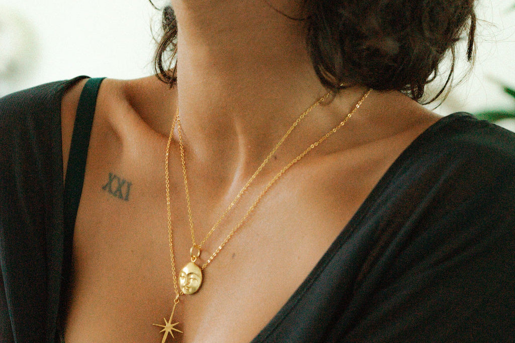 Gold Northern Star Necklace | Sustainable Jewellery by Ottoman Hands