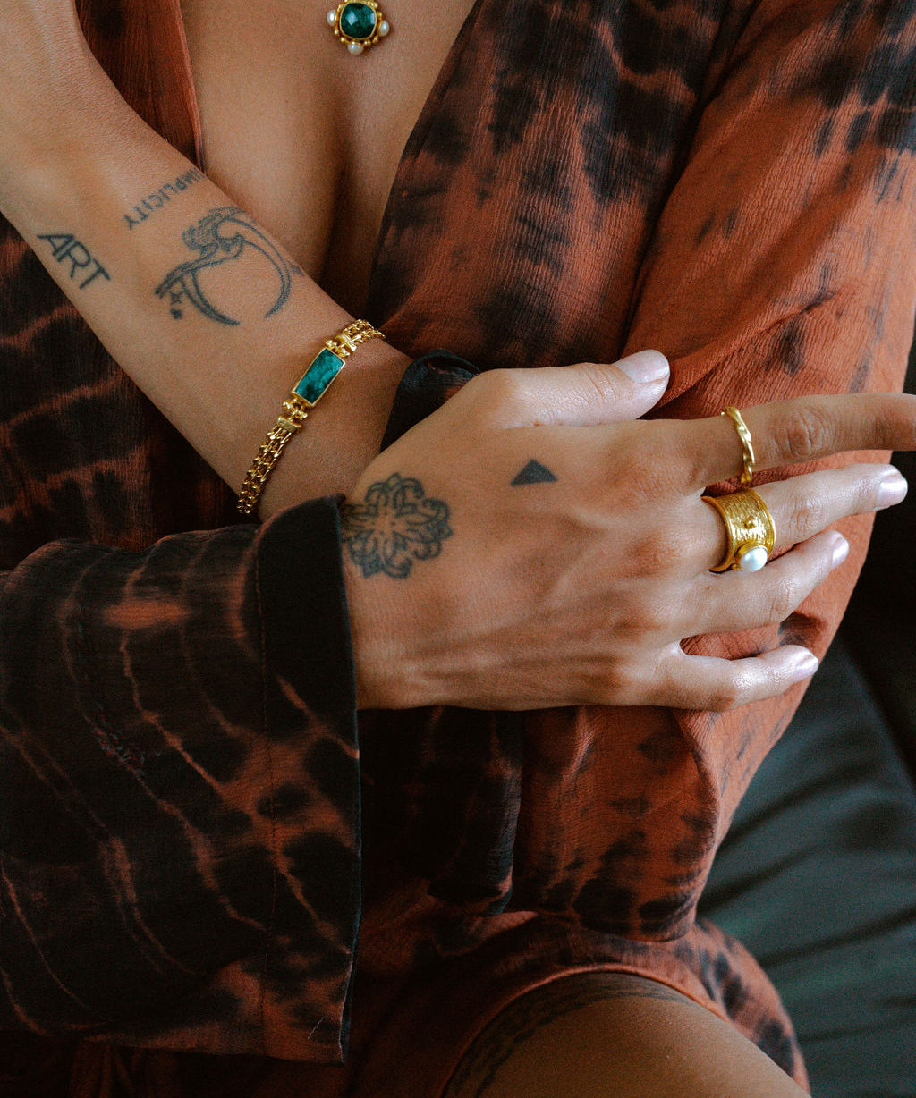 Della Pearl Band Ring | Sustainable Jewellery by Ottoman Hands