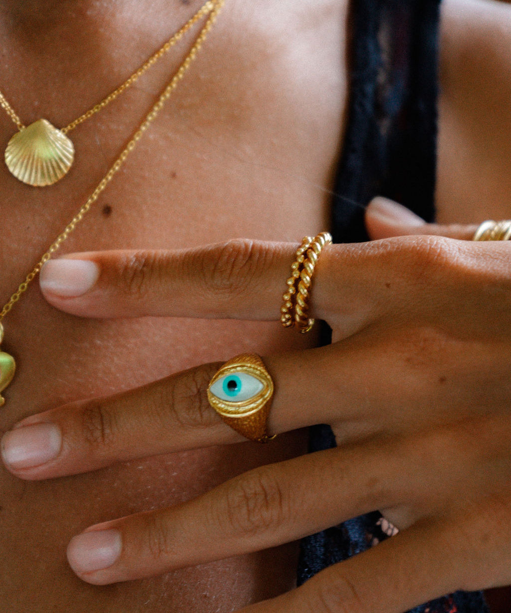 Amara Eye Signet Ring | Sustainable Jewellery by Ottoman Hands