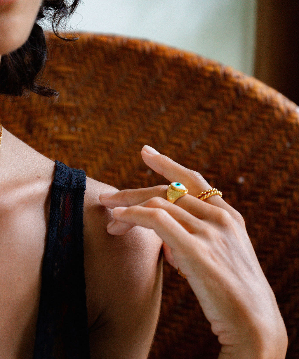 Amara Eye Signet Ring | Sustainable Jewellery by Ottoman Hands
