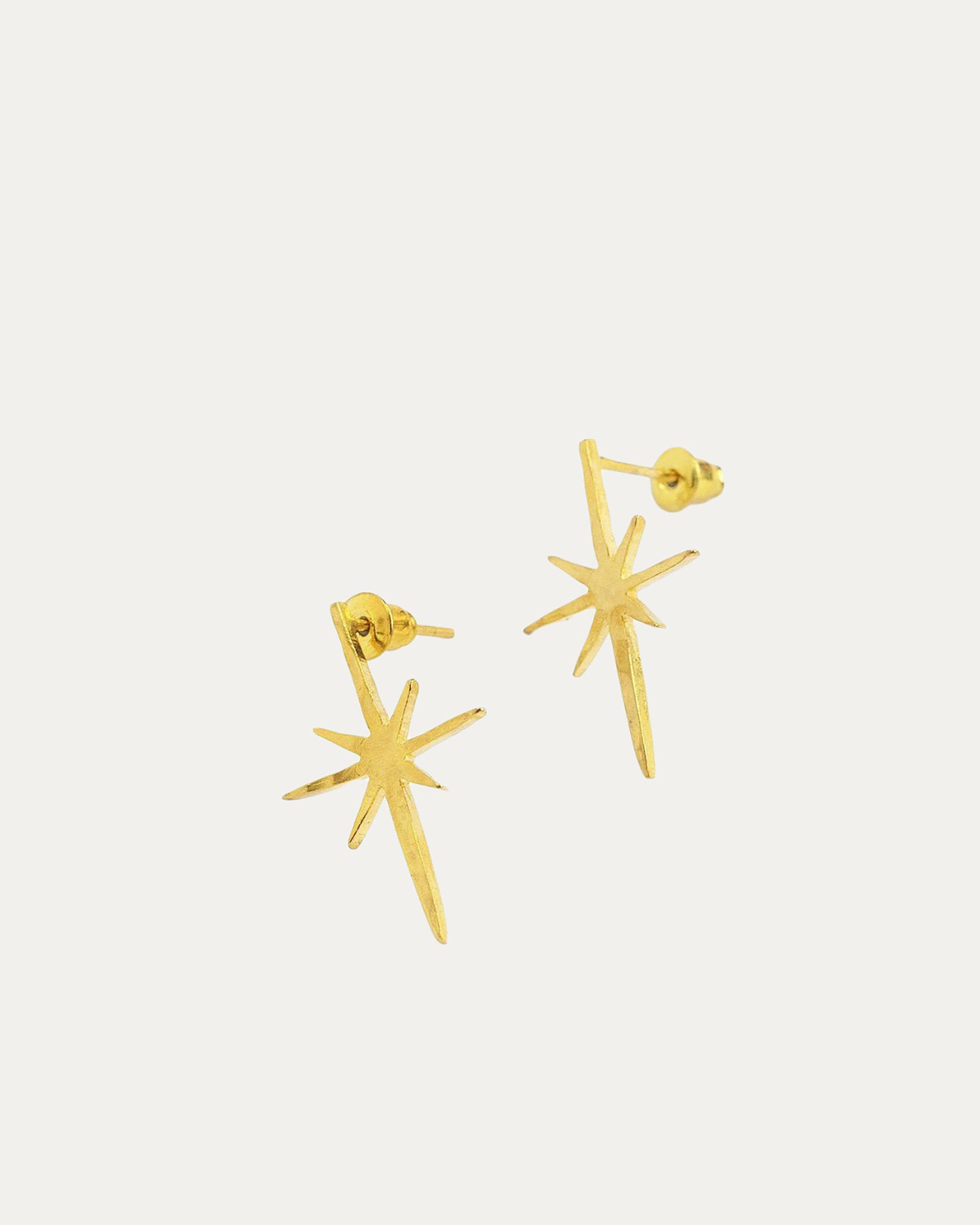 Gold Northern Star Stud Earrings | Sustainable Jewellery by Ottoman Hands