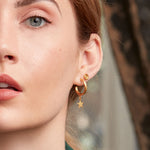 Star Charm Hoop Earrings | Sustainable Jewellery by Ottoman Hands